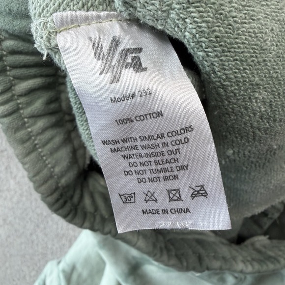 YoungLA Woman's Large Tie Dye Jogger Sweatpants Green 100% Cotton - Picture 6 of 9